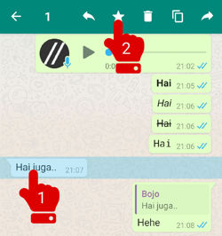 Cara 1a Menandai Pesan Di Whatsapp