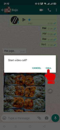 Cara 1b Memulai Panggilan Video Di Whatsapp