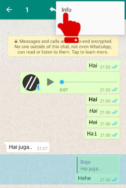 Cara 1b Menampilkan Info Pesan Di Whatsapp