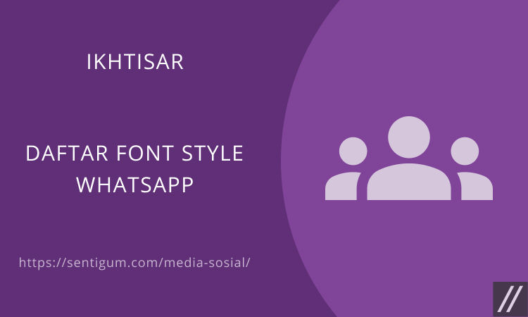 Daftar Font Style Whatsapp