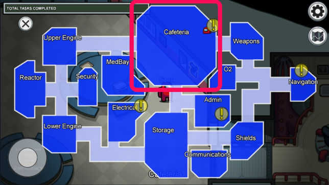 Cafeteria The Skeld Map