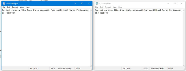 Cara Komparasi 2 File Dengan Command Prompt Di Windows (f)
