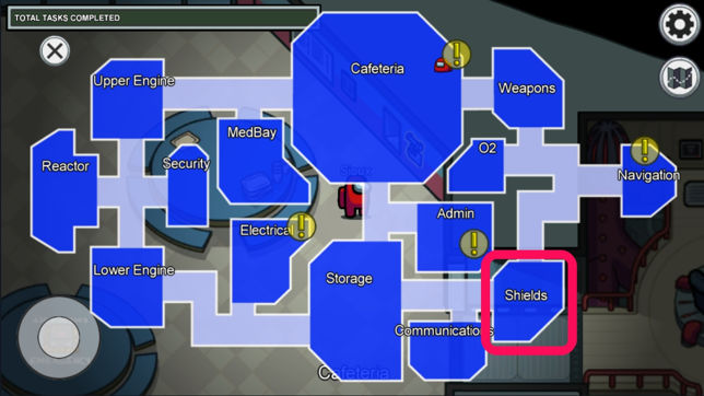 Shields The Skeld Map