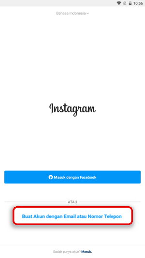 Cara membuat akun Instagram 16. gambar