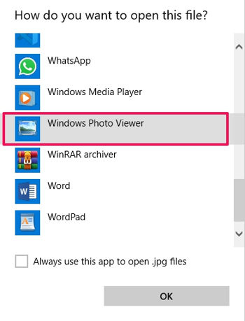 Cara Mengaktifkan Windows Photo Viewer Di Windows 10 Img 6