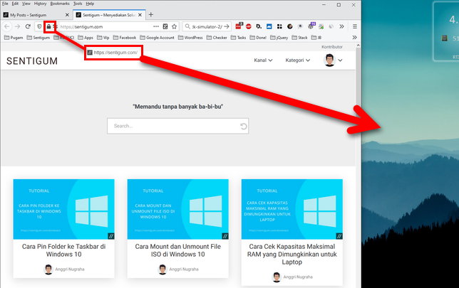 Cara Membuat Shortcut Website Di Windows 10 Img 1