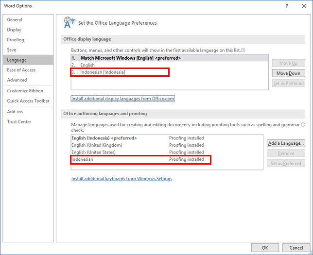 Cara Mengatur Bahasan Tampilan Dan Bahasa Penulisan Di Microsoft Office Img 12