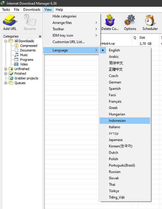 Cara Mengganti Bahasa Di Internet Download Manager Img 1