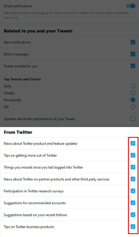 Cara Nonaktifkan Notifikasi Email Dari Twitter Img 13