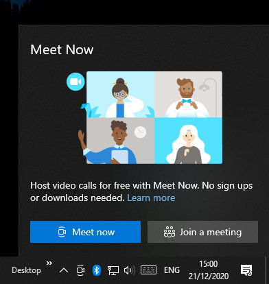 Cara Nonaktifkan Atau Sembunyikan Meet Now Di Windows 10 Img 2