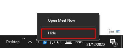 Cara Nonaktifkan Atau Sembunyikan Meet Now Di Windows 10 Img 3