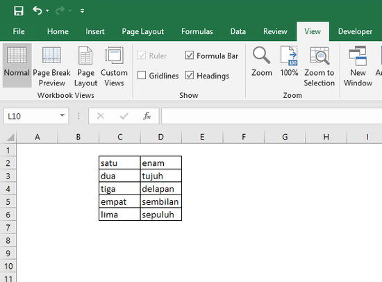 Cara Menyembunyikan Garis Kisi Di Microsoft Excel Img 3