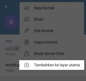 Cara Membuat Shortcut Chat Telegram Img 4
