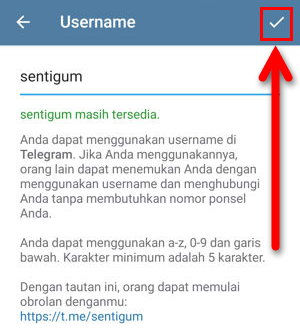 Cara Membuat Atau Mengganti Username Di Telegram Img 5