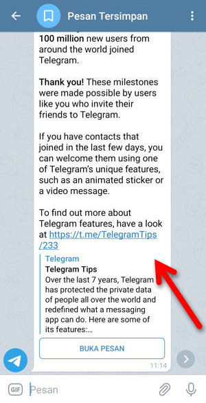 Cara Menyimpan Atau Mengarsipkan Pesan Di Telegram Img 7