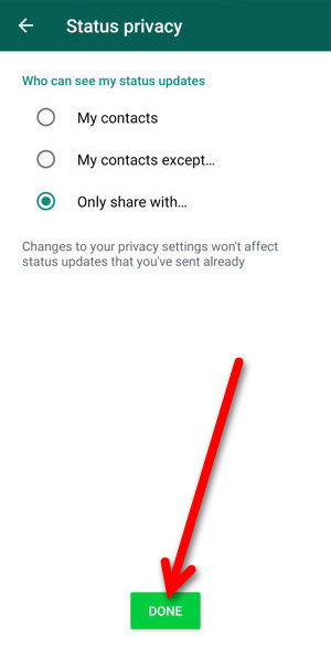 Cara Berbagi Status Hanya Dengan Kontak Tertentu Di Whatsapp Img 6