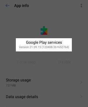 2 ways to view Google Play Services version on Android Img 4