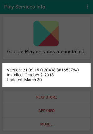 2 ways to view Google Play Services version on Android Img 5