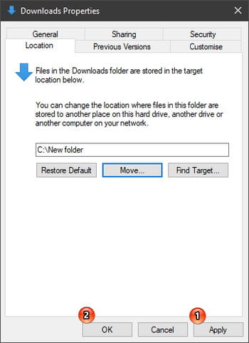 Cara Ubah Lokasi Folder Pengguna Di Windows 10 Img 11