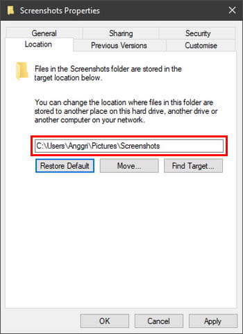 Cara Ubah Lokasi Folder Pengguna Di Windows 10 Img 14