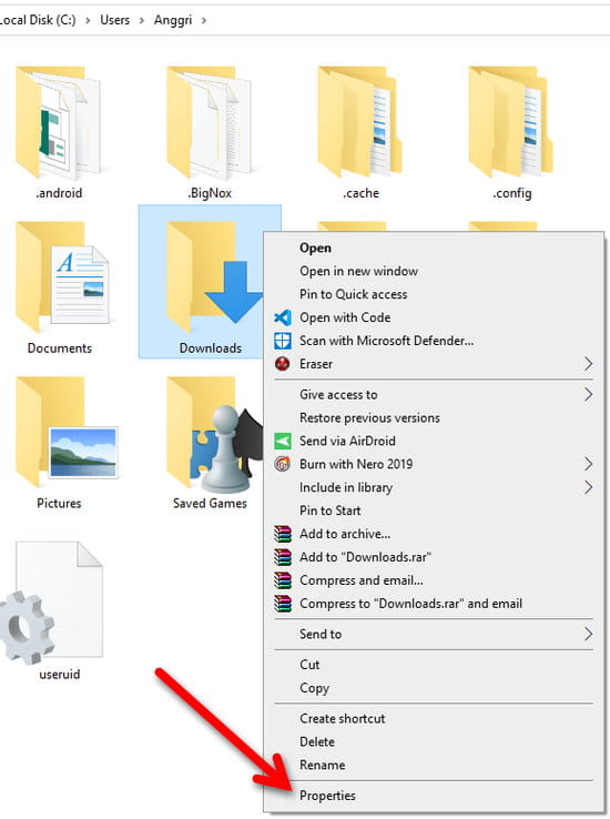 Cara Ubah Lokasi Folder Pengguna Di Windows 10 Img 7