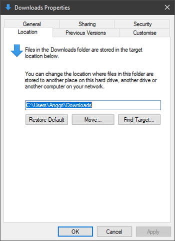 Cara Ubah Lokasi Folder Pengguna Di Windows 10 Img 8