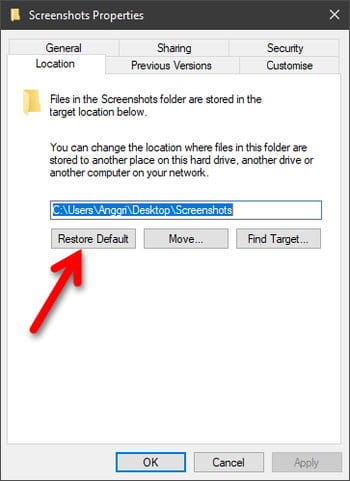 Lokasi Screenshot Di Windows 10 Dan Cara Mengubahnya Img 10