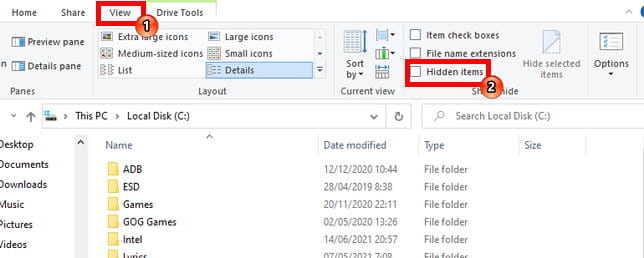 2 Cara Menampilkan File Tersembunyi Di Windows 10 Img 1