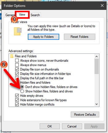 2 Cara Menampilkan File Tersembunyi Di Windows 10 Img 3