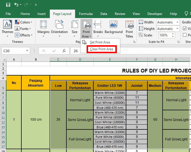 2 Cara Print Baris Dan Kolom Tertentu Di Excel Img 6