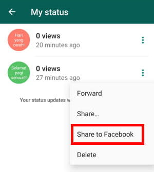 3 Cara Membagikan Status Whatsapp Di Facebook Img 4
