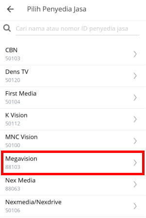 Cara Bayar Tagihan Megavision Lewat Aplikasi Livin' By Mandiri Img 5