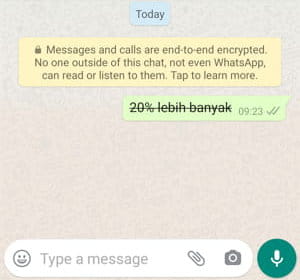 Cara Membuat Tulisan Coret (strikethrough) Di Whatsapp Img 14
