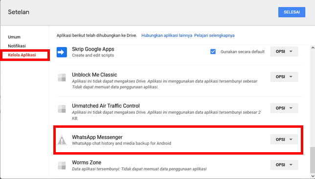 Cara Menghapus File Backup Whatsapp Di Google Drive Img 2
