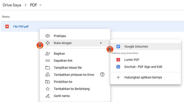 Cara Mengonversi File Pdf Ke Word Menggunakan Google Drive Img 3