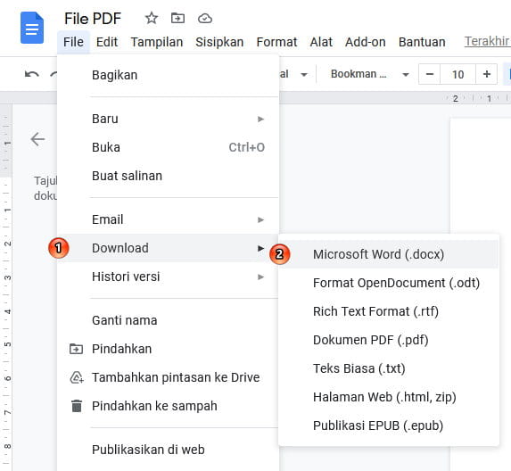 Cara Mengonversi File Pdf Ke Word Menggunakan Google Drive Img 5