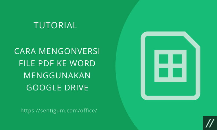 Cara Mengonversi File Pdf Ke Word Menggunakan Google Drive