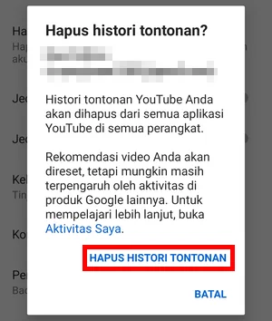 Menghapus Histori Tontonan Penelusuran Youtube Img 22