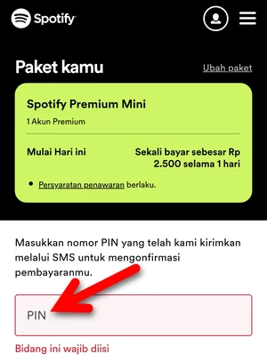 Berlangganan Spotify Premium Dengan Pulsa Img 9