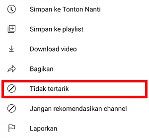 Blokir Konten Channel Rekomendasi Youtube Img 4