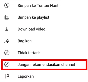 Blokir Konten Channel Rekomendasi Youtube Img 5