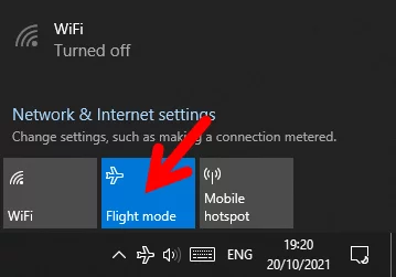 Matikan Atau Nonaktifkan Permanen Mode Pesawat Windows 10 Img 4