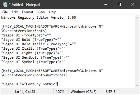 Mengubah Font Default Windows 10 Img 5