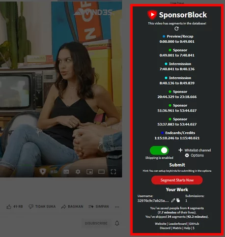 Memblokir Konten Sponsor Pada Video Youtube Img 8
