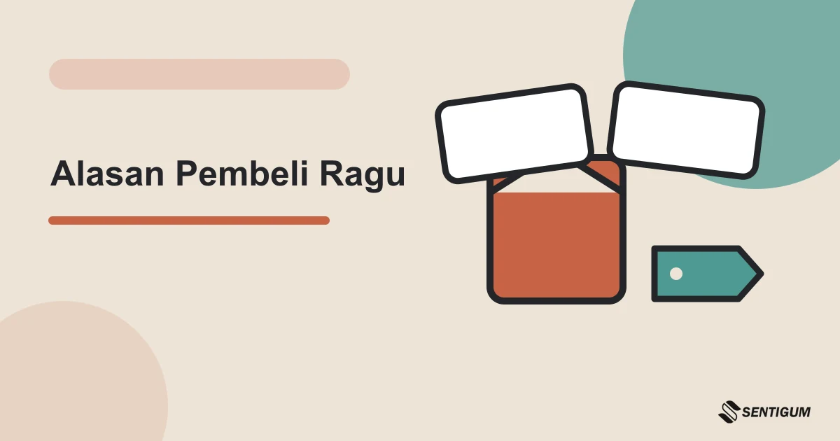 Ilustrasi vektor alasan pembeli ragu
