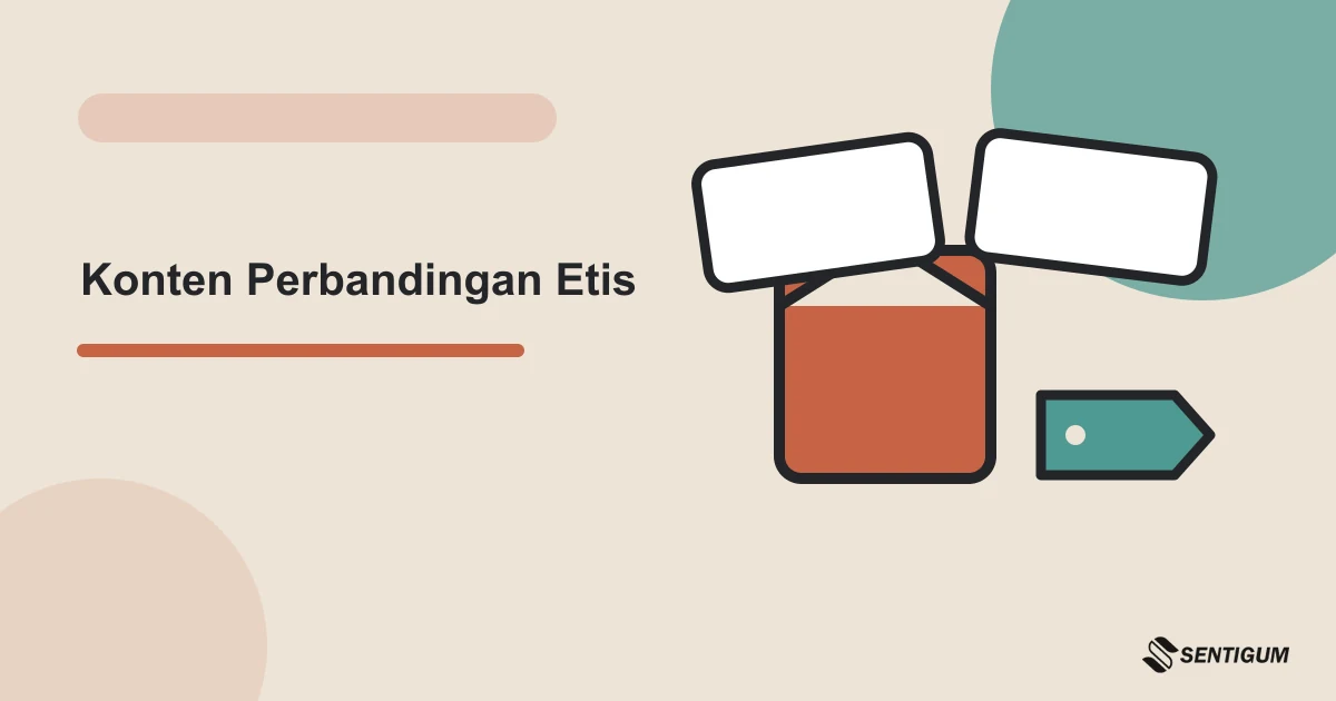 Prompt AI Membuat Konten Perbandingan Tanpa Menjatuhkan Kompetitor 1 Ilustrasi vektor konten perbandingan etis