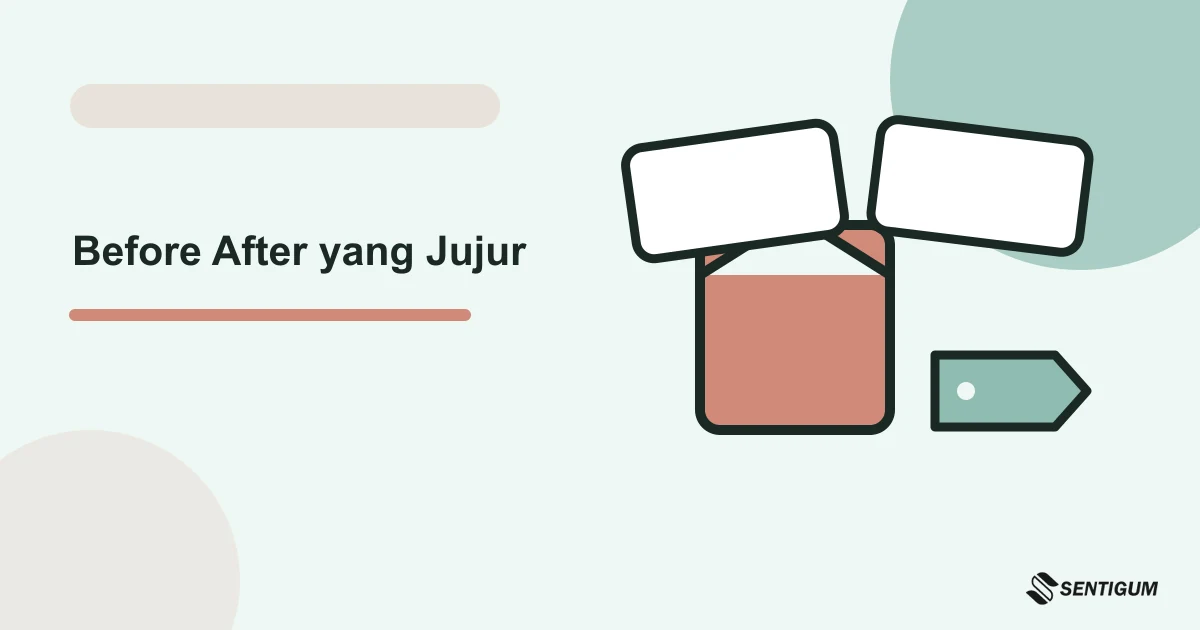 Ilustrasi vektor before after yang jujur