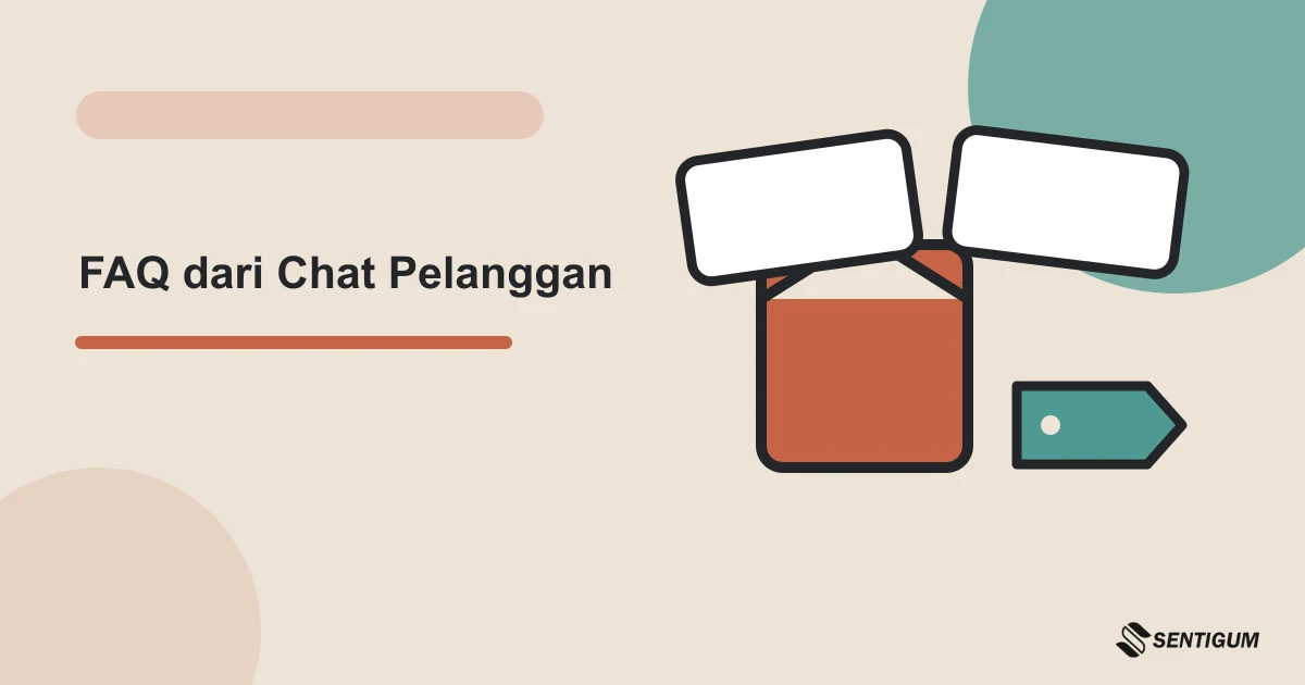 Ilustrasi vektor faq dari chat pelanggan