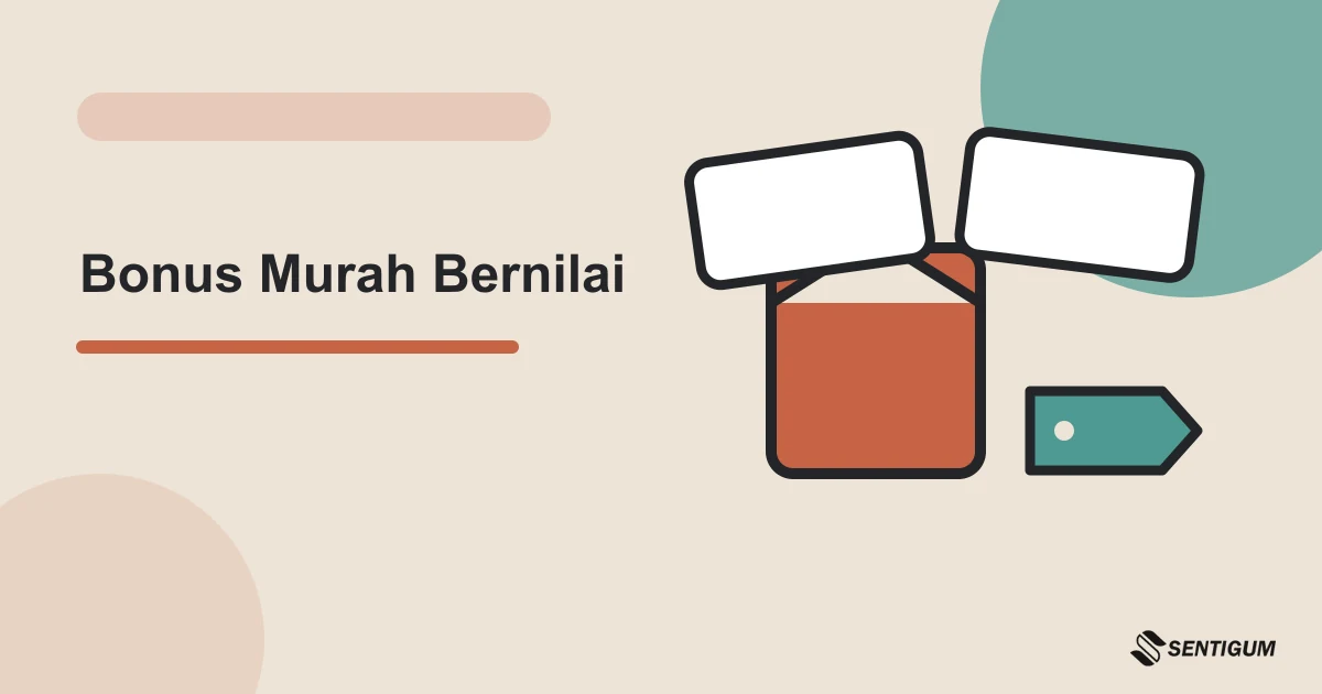 Ilustrasi vektor bonus murah bernilai