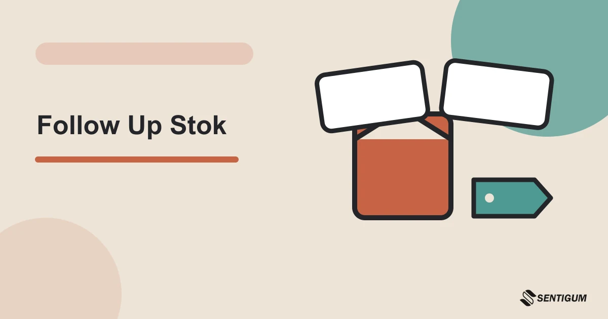 Ilustrasi vektor follow up stok